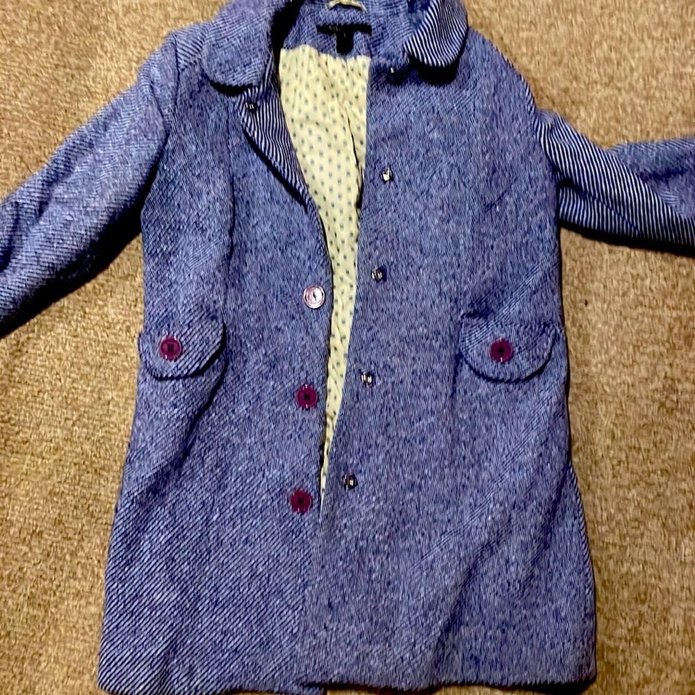 Small stain on neck, but under collar! Great winter peacoat